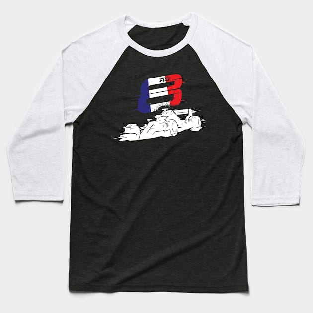 We Race On! 8 [Flag] Baseball T-Shirt by DCLawrenceUK